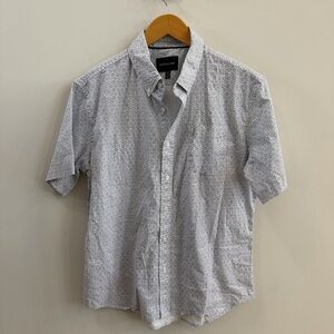 Jachs Gray Short Sleeve Button-Down Shirt